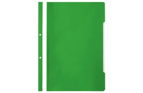 A4 CLEAR VIEW FOLDER WITH HOLES FOR FILING GREEN SET/50